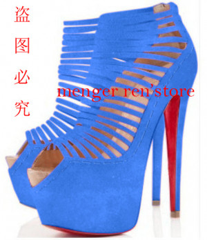 red bottom leather daffodile shoes platform pumps high heel 16cm