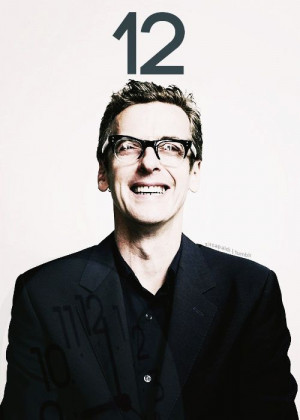 Peter Capaldi as the 12th Doctor Love him in glasses.