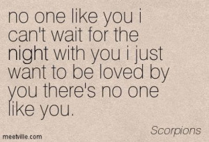 No One Like You - Scorpions