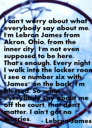 lebron james said the following after winning the nba championship in ...