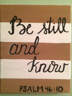 motivational quote painted on canvas