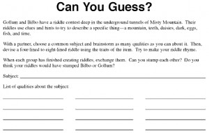 apr 22 2013 a look at the riddles used in the hobbit to eat him or not ...