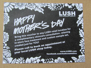 Mother’s Day gift ideas part three: lavish her with Lush!