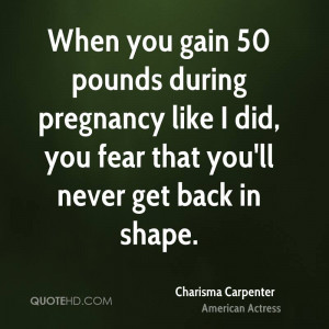 When you gain 50 pounds during pregnancy like I did, you fear that you ...