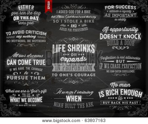 Set of Quotes Typographical Posters, Vector Design. Motivational ...