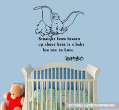 Dumbo Wall Quote Decal Sticker by DesignerWallz on Etsy, £12.99 More