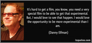 get a film, you know, you need a very special film to be able to get ...