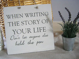 Details about Handmade Wall Plaque Inspirational Quote.. Shabby Chic ...