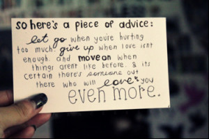 Let Go When You're Hurting Too Much