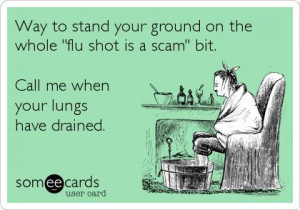 flu shot funny quotes eek cards 197 one flu into the cuckoo s chest ...