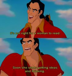 Beauty and the Beast cartoon #Disney , #Quote , #Women , #Books