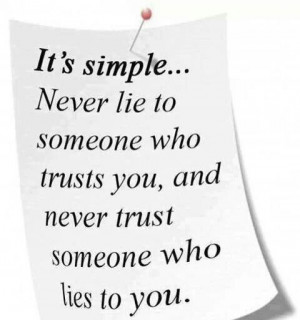 Lie & trust