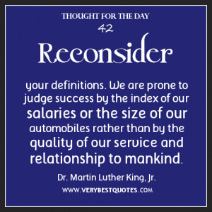 Judge success quotes, thought for the day, service quotes, Martin ...