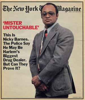 Nicky Barnes 1977 NY Times cover in MR. UNTOUCHABLE, a Magnolia ...