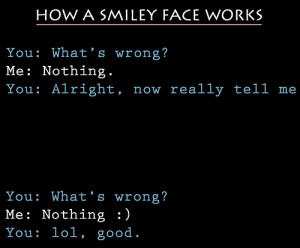 How a smiley face works?