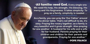 Pope Francis on Families