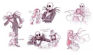 jack and sally sketches by briannacherrygarcia
