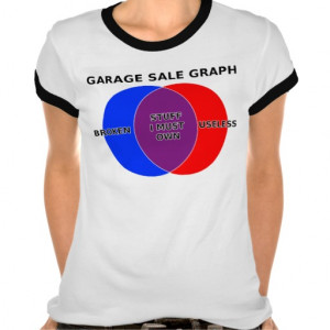 Garage Sale Venn Diagram Graph Funny Shirt