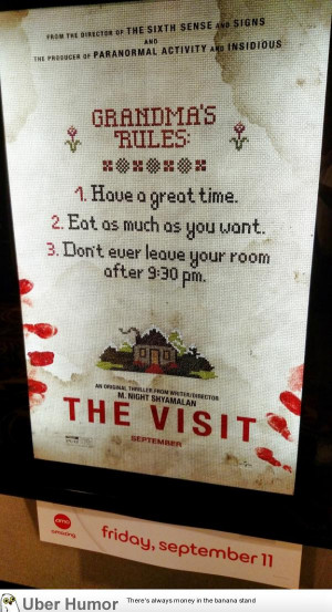 Teaser Poster for M. Night Shyamalan’s ‘The Visit’