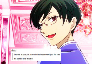 ouran text post meme