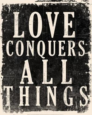 Love Conquers All - Voltaire Quote Poster Print (16 x 20)