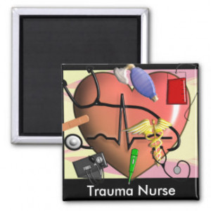 Trauma Nurse Art Gifts Fridge Magnets