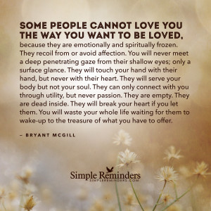 Those who cannot love