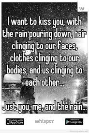 kissing in the rain quotes More
