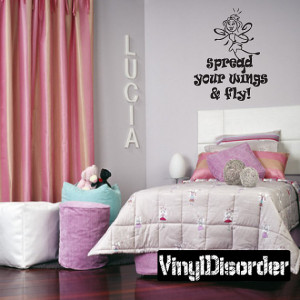 Spread your wings and fly - Vinyl Wall Decal - Wall Quotes - Vinyl ...