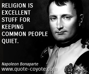 Napoleon Bonaparte Religion...