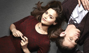 Matt Smith and Jenna-Louise Coleman lie on the carpet together in ...