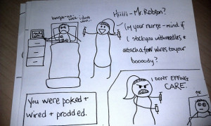 ... , this wife decided to welcome him home with the cutest cartoon ever