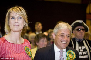 angry sally bercow with her diminutive husband john when he was re