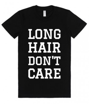 LONG HAIR DON'T CARE T-SHIRT (WHITE ICL02)
