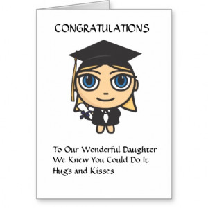 Graduation Character Congratulations Card