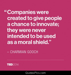 charmian gooch companies innovate moral shield ted 2014 ted talks