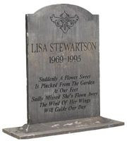 Some families opt for a simple headstone with a short description of ...