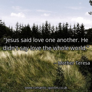 jesus-said-love-one-another-he-didnt-say-love-the-whole-world_403x403 ...