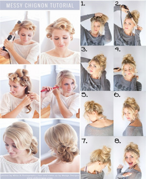 Messy Updo Hairstyle 2014