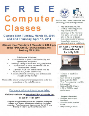 Computer Training Class Flyer