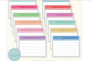 How about a calendar you can edit? This is a super cute one from ...