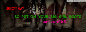 put on your big girl boots cover