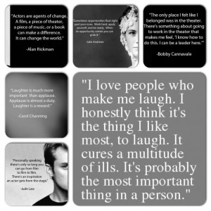 Theatre quotes.