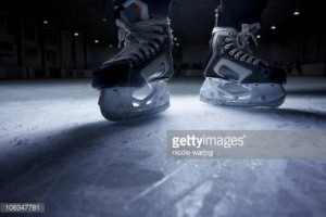 Royalty-free Image: Hockey Skates on Ice