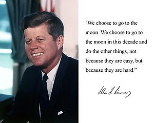 President-John-F-Kennedy-JFK-Moon-Quote-Autograph-11-x-14-Photo ...