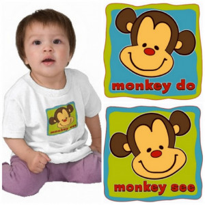 Monkey See…Monkey Do – T-shirts for Twins & Siblings