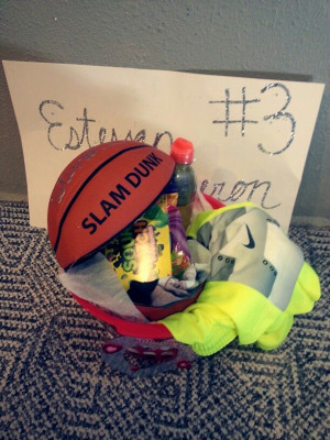 Turn a basketball into a basket for Senior Night!