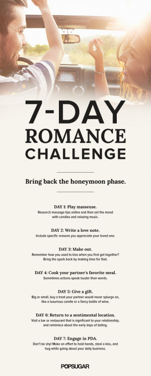 This 7-Day Romance Challenge Will Jump-Start Your Relationship