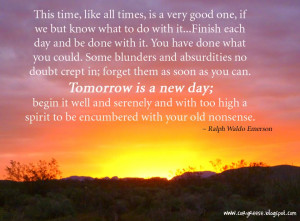 Tomorrow Is A New Day
