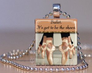 pointe shoes dance jewelry pap ballet dance necklace ballet dance ...